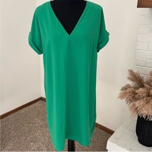 LIKE NEW - a new day Green V-Neck Midi Dress
